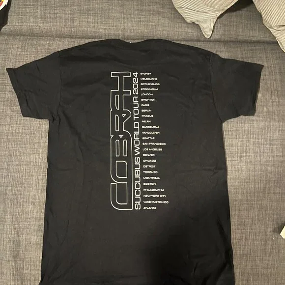 Cobrah Succubus World Tour 2024 Concert Tour TShirt NWOT - Picture 2 of 3